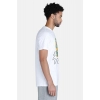 Men's Casual Half sleeve Printed Polyester Crew Neck T-shirt (White) Men's Casual Half sleeve Printed Polyester Crew Neck T-shirt (White)