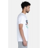 Men's Casual Half sleeve Printed Polyester Crew Neck T-shirt (White) Men's Casual Half sleeve Printed Polyester Crew Neck T-shirt (White)