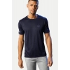 Men's Casual Half sleeve Solid Polyester Crew Neck T-shirt (Navy) Men's Casual Half sleeve Solid Polyester Crew Neck T-shirt (Navy)