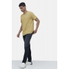 Men's Casual Half sleeve Solid Cotton V Neck T-shirt (Sand) Men's Casual Half sleeve Solid Cotton V Neck T-shirt (Sand)