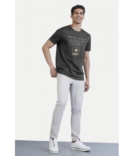 Men's Casual Half sleeve Printed Cotton Crew Neck T-shirt (Black) Men's Casual Half sleeve Printed Cotton Crew Neck T-shirt (Black)
