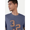 Men's Casual Half sleeve Printed Cotton Crew Neck T-shirt (Blue) Men's Casual Half sleeve Printed Cotton Crew Neck T-shirt (Blue)