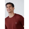 Men's Casual Half sleeve Solid Polyester Crew Neck T-shirt (Maroon) Men's Casual Half sleeve Solid Polyester Crew Neck T-shirt (Maroon)