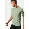 Men's Casual Half sleeve Solid Polyester Crew Neck T-shirt (Pista) Men's Casual Half sleeve Solid Polyester Crew Neck T-shirt (Pista)