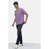 Men's Casual Half sleeve Solid Cotton V Neck T-shirt (Lilac) Men's Casual Half sleeve Solid Cotton V Neck T-shirt (Lilac)