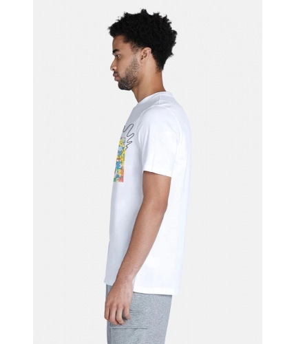 Men's Casual Half sleeve Printed Polyester Crew Neck T-shirt (White) Men's Casual Half sleeve Printed Polyester Crew Neck T-shirt (White)
