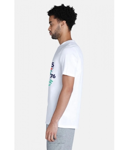 Men's Casual Half sleeve Printed Polyester Crew Neck T-shirt (White) Men's Casual Half sleeve Printed Polyester Crew Neck T-shirt (White)