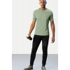 Men's Casual Half sleeve Solid Polyester Crew Neck T-shirt (Pista) Men's Casual Half sleeve Solid Polyester Crew Neck T-shirt (Pista)