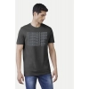 Men's Casual Half sleeve Printed Cotton Round Neck T-shirt (Dark Grey) Men's Casual Half sleeve Printed Cotton Round Neck T-shirt (Dark Grey)