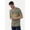 Men's Casual Half sleeve Printed Cotton Crew Neck T-shirt (Olive) Men's Casual Half sleeve Printed Cotton Crew Neck T-shirt (Olive)