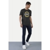 Men's Casual Half sleeve Printed Cotton Crew Neck T-shirt (Black) Men's Casual Half sleeve Printed Cotton Crew Neck T-shirt (Black)