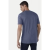Men's Casual Half sleeve Printed Cotton Crew Neck T-shirt (Blue) Men's Casual Half sleeve Printed Cotton Crew Neck T-shirt (Blue)