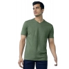 Men's Casual Half sleeve Solid Cotton V Neck T-shirt (Green) Men's Casual Half sleeve Solid Cotton V Neck T-shirt (Green)