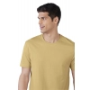 Men's Casual Half sleeve Solid Polyester Crew Neck T-shirt (Sand) Men's Casual Half sleeve Solid Polyester Crew Neck T-shirt (Sand)