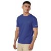 Men's Casual Half sleeve Solid Polyester Crew Neck T-shirt (Blue) Men's Casual Half sleeve Solid Polyester Crew Neck T-shirt (Blue)
