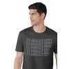 Men's Casual Half sleeve Printed Cotton Round Neck T-shirt (Dark Grey) Men's Casual Half sleeve Printed Cotton Round Neck T-shirt (Dark Grey)
