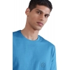 Men's Casual Half sleeve Solid Polyester Crew Neck T-shirt (Light Blue) Men's Casual Half sleeve Solid Polyester Crew Neck T-shirt (Light Blue)
