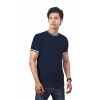 Men's Casual Half sleeve Solid Polyester Crew Neck T-shirt (Navy) Men's Casual Half sleeve Solid Polyester Crew Neck T-shirt (Navy)