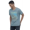 Men's Casual Half sleeve Digital Printed Cotton Crew Neck T-shirt (Teal) Men's Casual Half sleeve Digital Printed Cotton Crew Neck T-shirt (Teal)