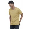 Men's Casual Half sleeve Solid Cotton V Neck T-shirt (Sand) Men's Casual Half sleeve Solid Cotton V Neck T-shirt (Sand)