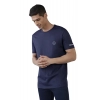 Men's Casual Half sleeve Solid Polyester Crew Neck T-shirt (Navy) Men's Casual Half sleeve Solid Polyester Crew Neck T-shirt (Navy)