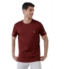 Men's Casual Half sleeve Solid Polyester Crew Neck T-shirt (Maroon) Men's Casual Half sleeve Solid Polyester Crew Neck T-shirt (Maroon)