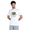 Men's Casual Half sleeve Printed Polyester Crew Neck T-shirt (White) Men's Casual Half sleeve Printed Polyester Crew Neck T-shirt (White)