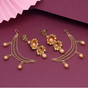 Generic Women's Gold Color Bahubali Earrings 