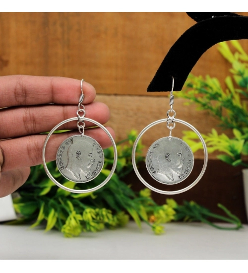 Women's Silver Color Oxidised Earrings Women's Silver Color Oxidised Earrings