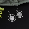 Dropship Women's Silver Color Oxidised Earrings 