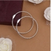 Dropship Silver Color 1 Pair Of Oxidised Kids Bangles Size: 1.6 