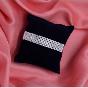 Generic Women's Silver Color Rhinestone Bracelet 