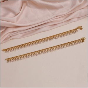 Generic Women's Rainblow Color Anklets (Free Size: Upto 10") 