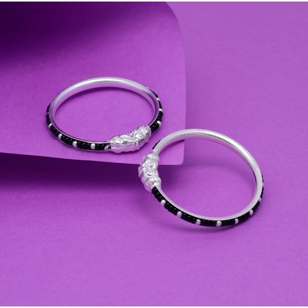 Generic Black Color 1 Pair Of Oxidised Kids Bangles Size: 1.6 