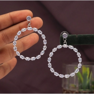 Generic Women's White Color Antique Earrings 