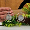 Dropship Women's Silver Color Oxidised Earrings 