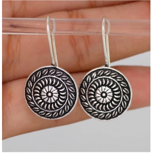 Generic Women's Indian Traditional Oxidised Stud Brass Earrings 