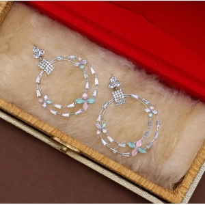 Generic Women's Multi Color Stone Earrings 