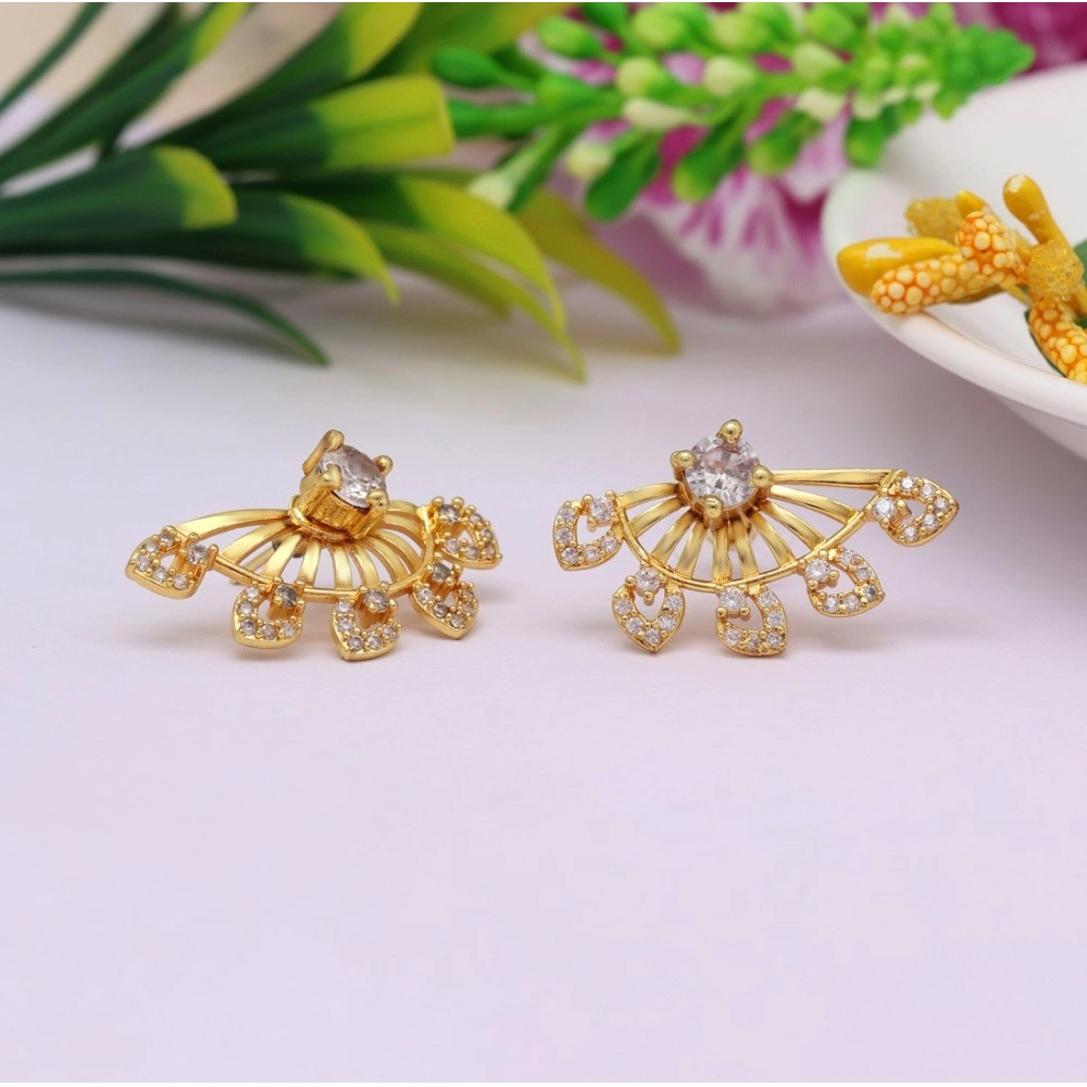Generic Women's Gold Color Antique Gold Plated Earrings 