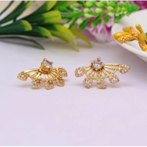 Generic Women's Gold Color Antique Gold Plated Earrings 