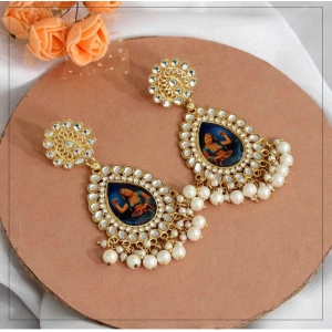 Generic Women's Multi Color Kundan Kundan Earrings 