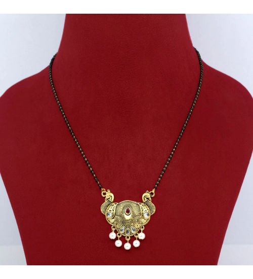 Women's Assorted Color 5 Piece Of Mangalsutra Combo 