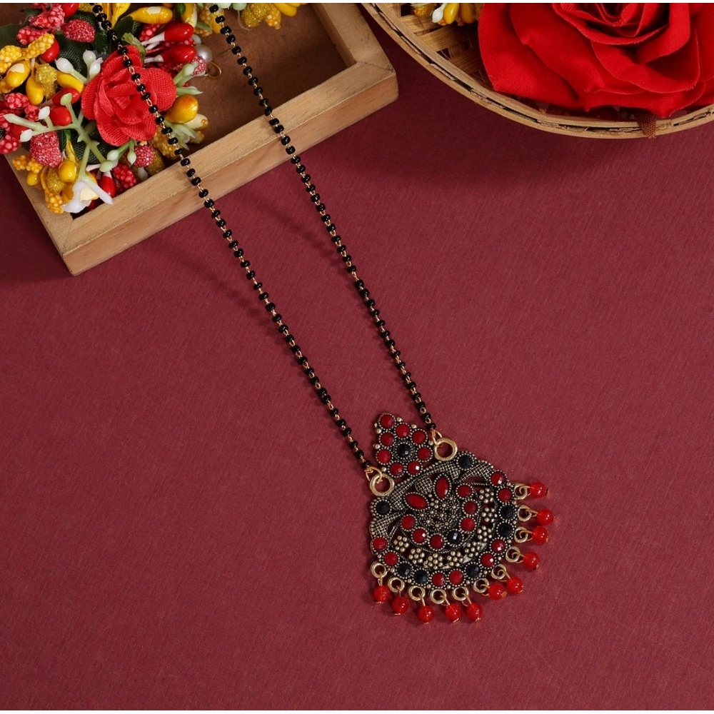 Generic Women's Red Color Mangalsutra 