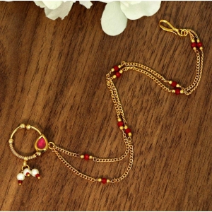 Generic Women's Rani Color Nose Nath 