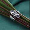 Dropship Women's Multi Color Assorted Design Adjustable Toe Rings Combo Of 2 Pairs 