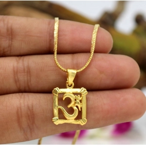 Generic Women's Gold Color Om Temple Locket 