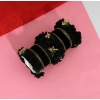 Dropship Women's Black Color Floral Bangles Set: 2.4 