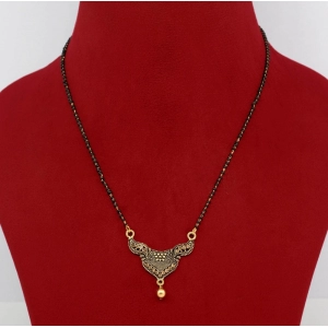 Generic Women's Gold Color 5 Piece Of Mangalsutra Combo 