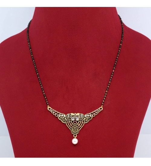 Women's Assorted Color 5 Piece Of Mangalsutra Combo 