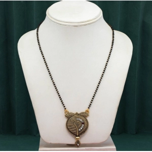 Generic Women's Gold Color 5 Piece Of Mangalsutra Combo 
